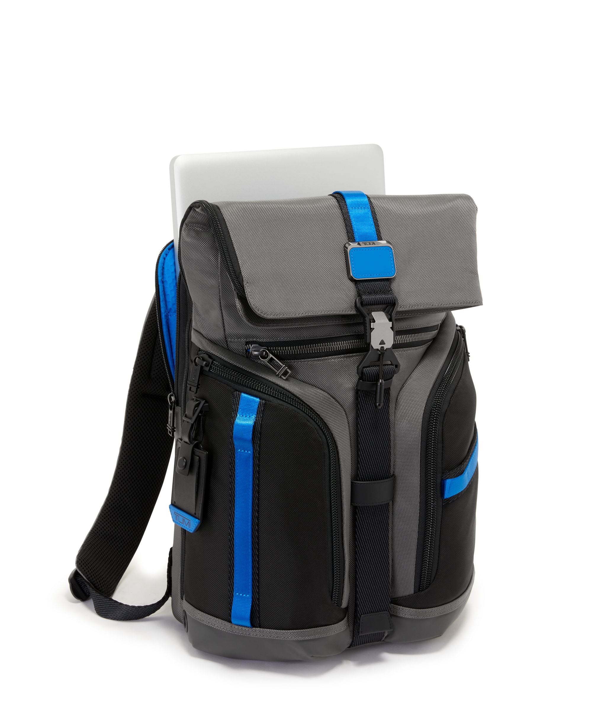 Alpha Bravo Logistics Flap Lid Backpack Azul/gris